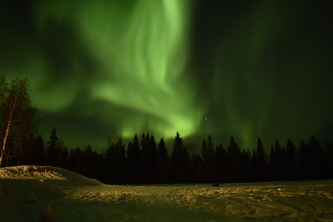 Horse Sleigh Ride Under The Night Sky in Apukka Resort, Rovaniemi - Crossing the frozen lake by horse-drawn sleigh
