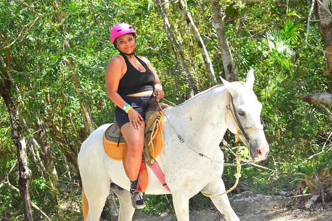 Horseback, ATV´s, Ziplines, Cenote, Hanging bridge Lunch and Round Trip Included - ATV riding on the jungle road