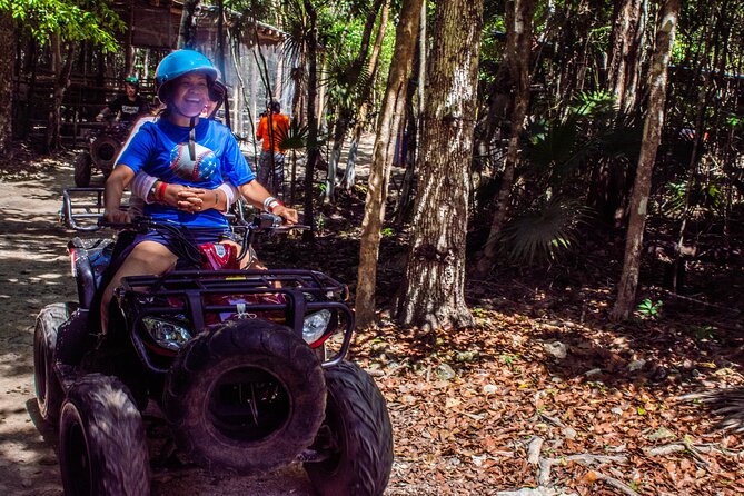 Horseback Ride, ATV's (Shared), Ziplines & Cenote Swim! From Cancun & Riviera - Cooling off in a clear cenote