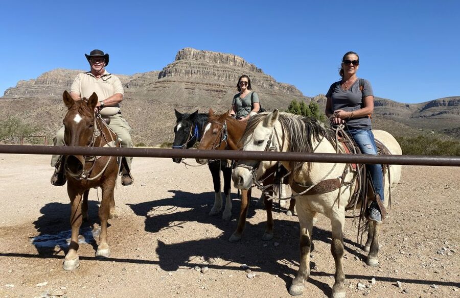 Horseback Ride thru Joshua Tree Forest with Buffalo & Lunch - Arriving at the Grand Canyon Western Ranch