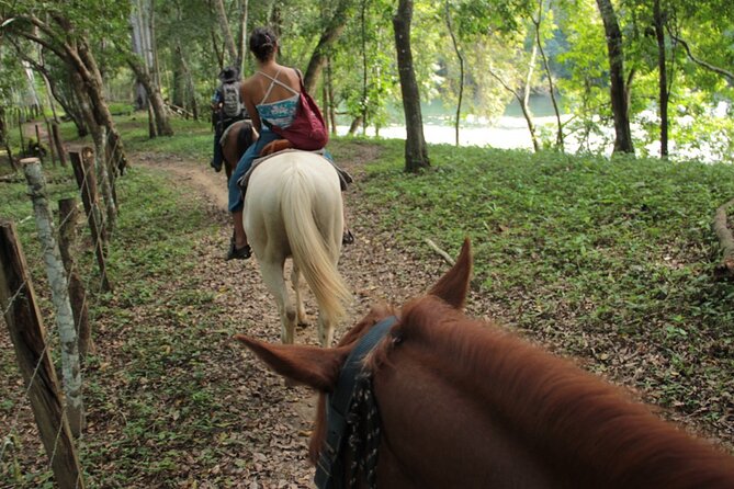 Horseback Ride to Xunantunich Maya Ruins - Arriving at Xunantunich by horseback