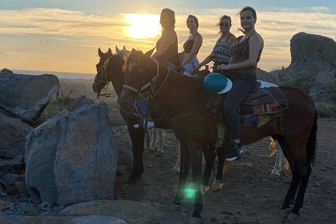 Horseback Riding 2 Hr SUNSET , Rock formation & North Coast Ride - Getting comfortable in the saddle