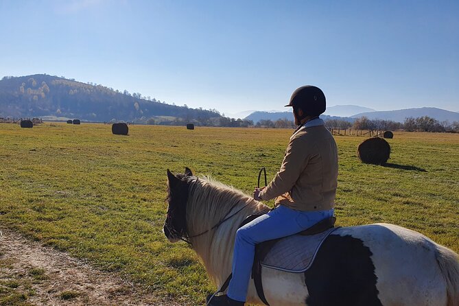 Horseback riding adventure tour through Brasov landscape - The ranch meal gives the outing a local finish
