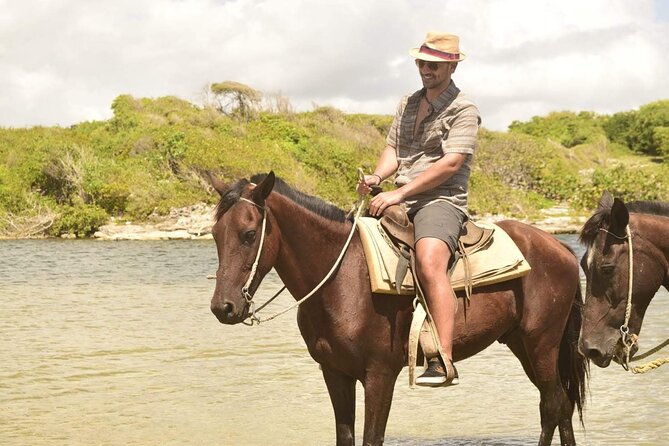 Horseback riding along Macao beach from Punta Cana - Leaving the resort zone for Macao Beach