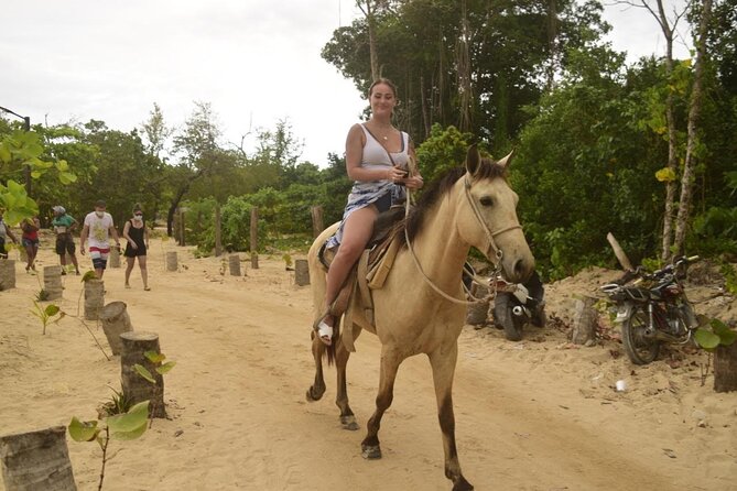 Horseback riding along Macao beach from Punta Cana - Riding toward the coast