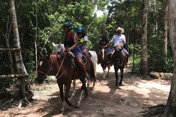 Horseback riding and ATV in the jungle, Ziplines, Cenote & Lunch - From Cancun to the Cenotes Route