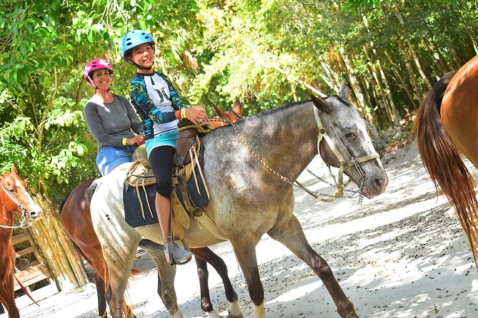 Horseback riding and ATV in the jungle, Ziplines, Cenote & Lunch - Zip lines above the jungle