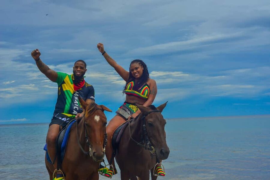 Horseback Riding and Dunn's River Falls Combo Tour - Beach time, photos, and a slower finish
