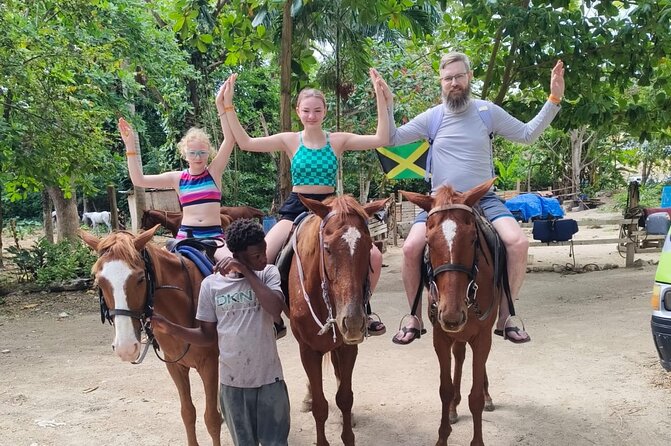 Horseback Riding and Swim Experience - Riding into the water near St. Ann’s Bay