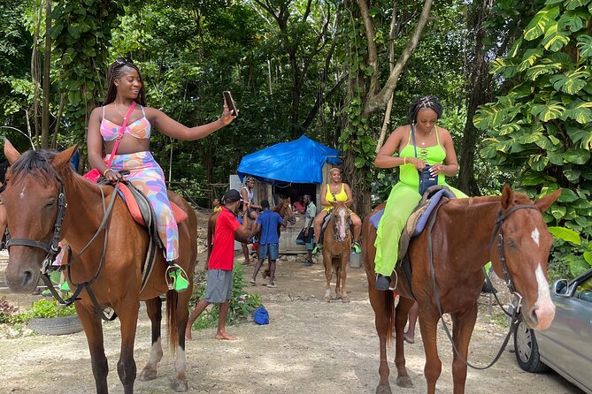 Horseback Riding and Swimming then Dunn's River Falls - Two Jamaican favorites in one six-hour outing
