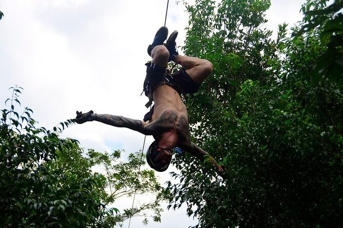 Horseback Riding and Zipline Jungle Adventure - Swimming inside a clear underground cenote