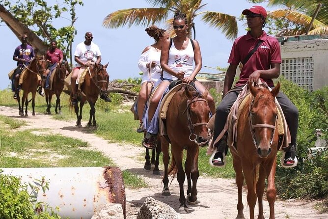 Horseback Riding at Hawksbill Beach in Five islands Antigua - Who will enjoy this most