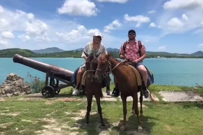 Horseback Riding at Hawksbill Beach in Five islands Antigua - Pickup, timing, and group size