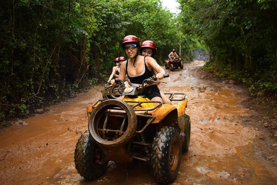 Horseback Riding & ATV Adventure with Ziplines & Cenote - Cooling off at Cenote Verde Lucero