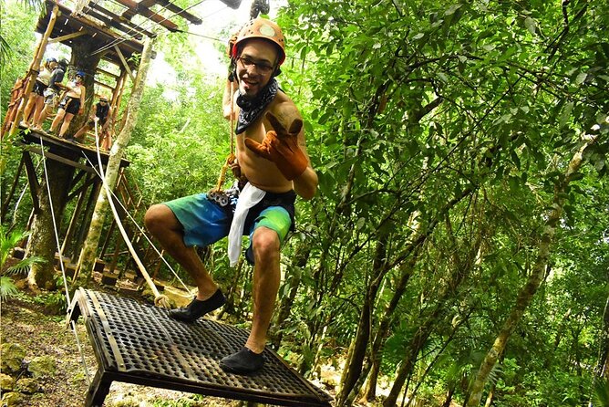 Horseback Riding + ATV + Cenote + Zip-Line from Cancun and Playa del Carmen - A clear Mayan cenote and a short swim