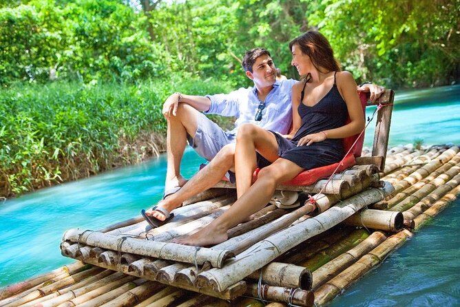 Horseback Riding & Bamboo Rafting Ocho Rios (Transportation Only) - Slowing down on a bamboo raft near Lethe