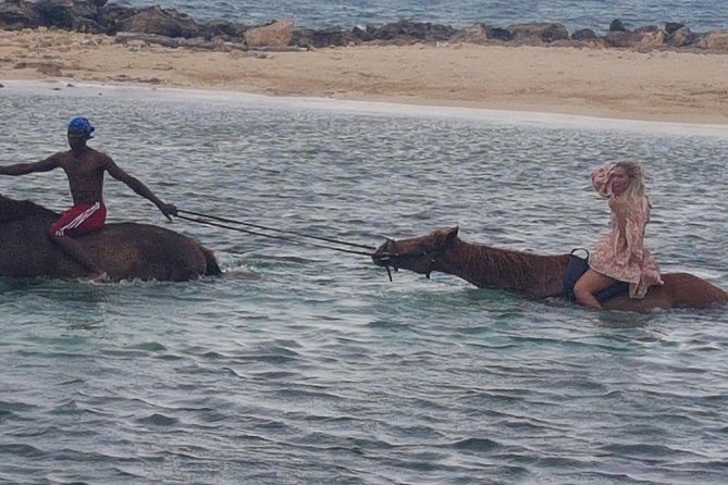 Horseback Riding Dunn's River Falls Adventure from Montego Bay - The ocean portion, with one important qualification