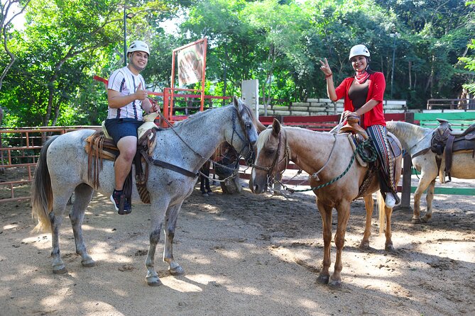 Horseback Riding Experience in Puerto Vallarta - Walking across the huge suspension bridge
