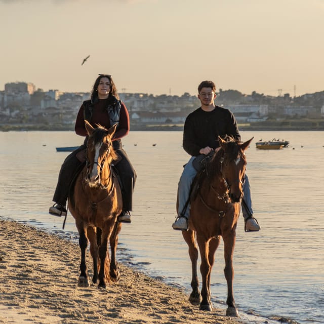 Horseback Riding On The Beach At Sunset - The arena briefing makes this suitable for first-time riders