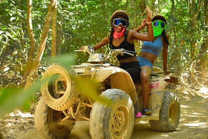 Horseback Riding plus ATV, Cenote, Ziplines, and Lunch - Cooling off in a Mayan cenote