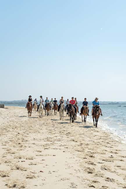Horseback Riding Through The Beach GROUP - PDT - A Quiet Ride Beside the Tagus