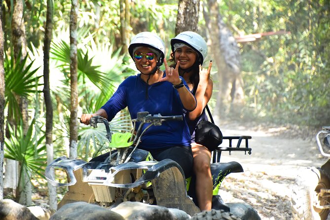 Horseback riding Tour with ATV circuit, ziplines and Cenote - A four-part jungle adventure near Puerto Morelos