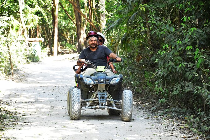 Horseback riding Tour with ATV circuit, ziplines and Cenote - Horseback riding through the jungle