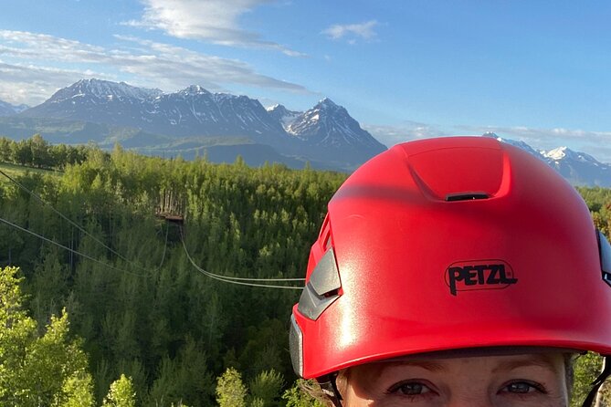 Horseback & Zipline Adventure in Alaska Mountains includes Lunch - Six tandem lines above Wolverine Canyon