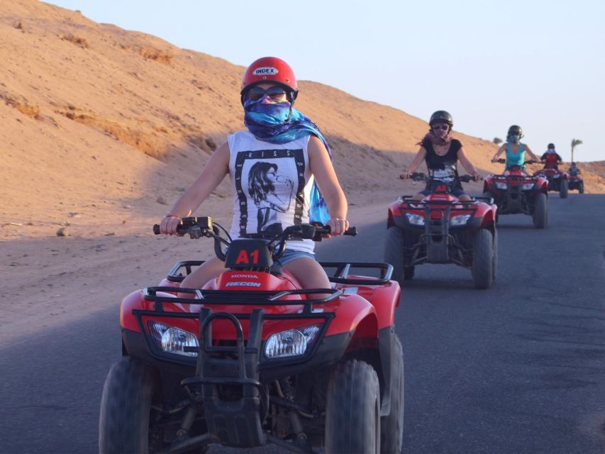Hurghada: 4 Days Tour Horse, Camel, Spa, ATV, Jeep & Dolphin - Day two: ATV tracks between sea and desert