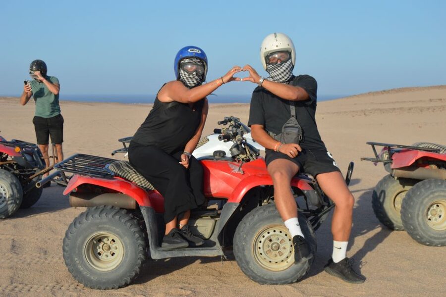 Hurghada: Quad Bike Safari, Camel Horse Ride, Dinner & Shows - Sunset by horse, then camel
