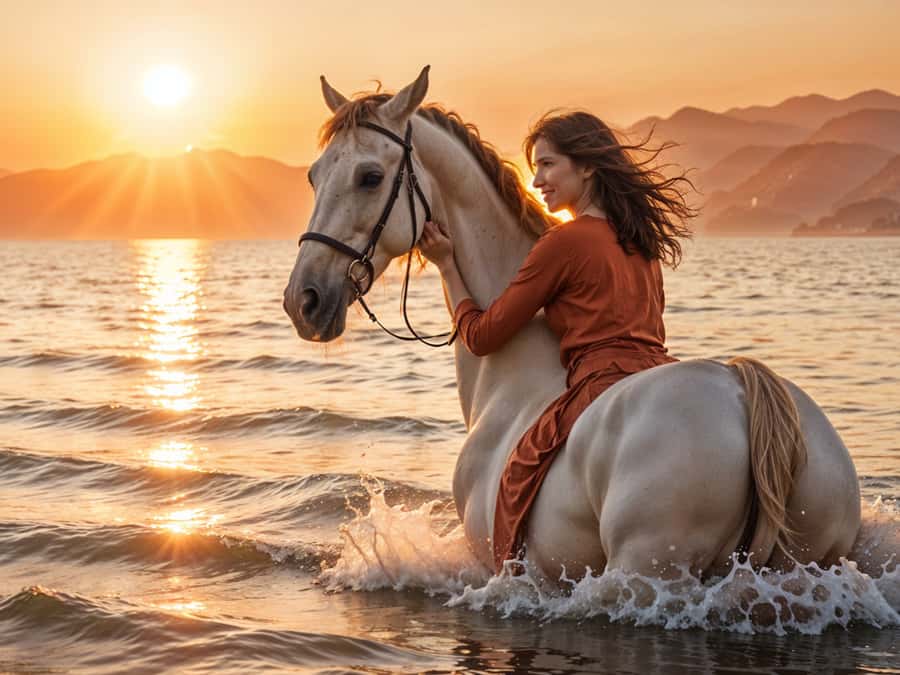 Hurghada: Sea & Desert Horse Tour, Stargazing, Dinner & Show - Sunrise breakfast, dinner, and the desert show