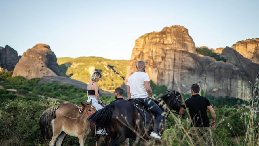 Kastraki: Meteora Sunset Horseback Riding - Sunset colors and the best part of the ride
