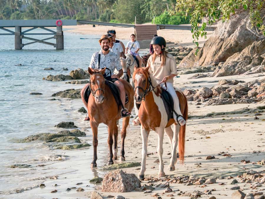 Koh Samui Horse Riding & Beach Trails - The optional sea ride needs a safety check
