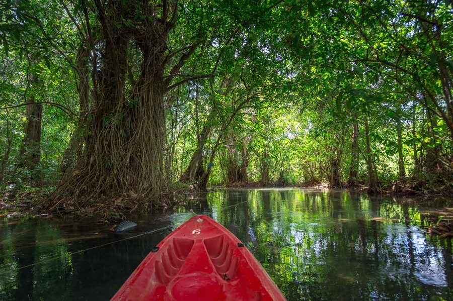 Krabi: Crystal Lagoon Kayaking and Horseback Riding Day Trip - Key points at a glance