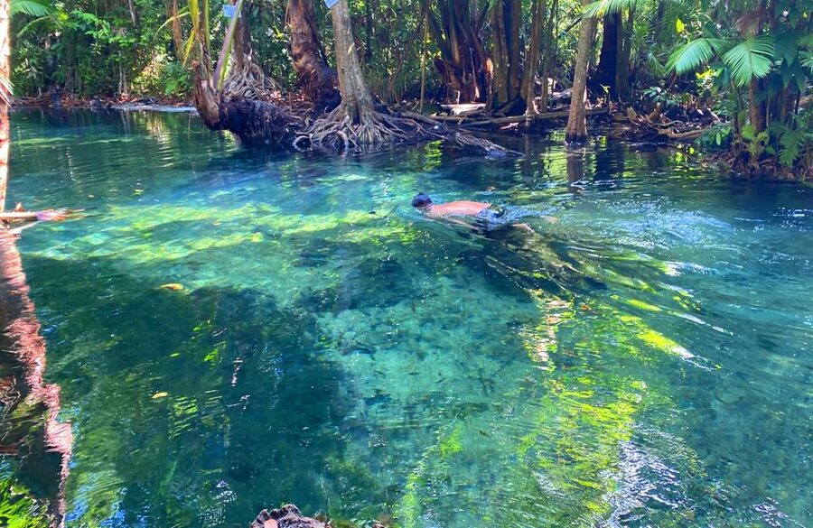 Krabi: Crystal Lagoon Kayaking and Horseback Riding Day Trip - Crystal Lagoon has beauty, but not always solitude