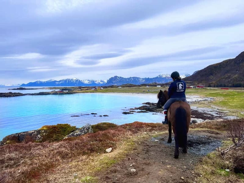 Lofoten: Guided Horse Riding Tour Over Hov and Hovsund - Climbing Toward Hovsund