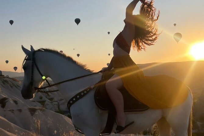 Magical horse ride with balloon in Cappadocia - Love Valley, White Valley, and the quieter trails