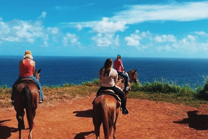 Maui Horseback Adventure at Circle M Ranch With Real Cowboys - Coastal views and the climb back to the corral