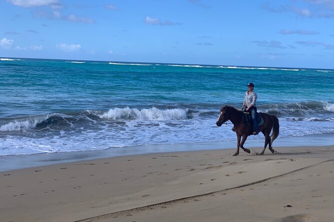 Miches Beach Horseback Riding - The heat is part of the calculation