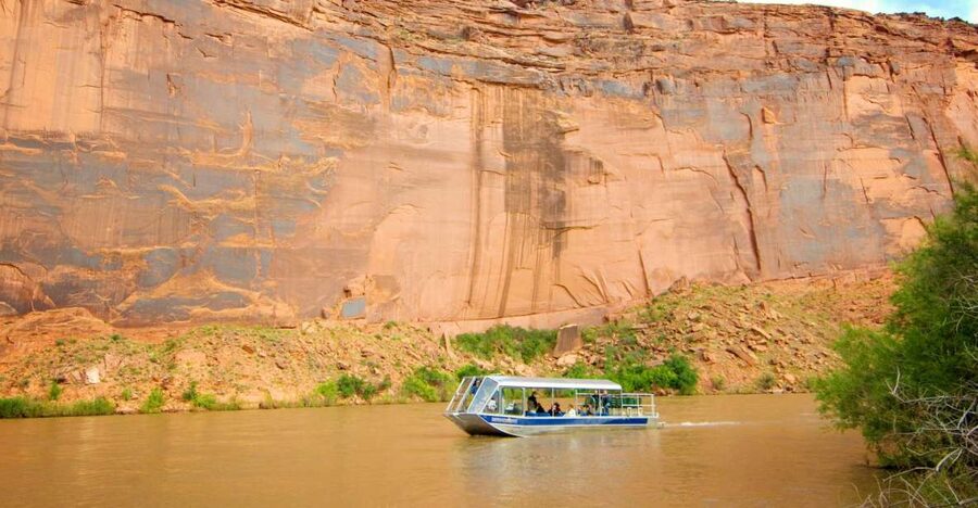 Moab: 3-Hour Jet Boat Tour to Dead Horse Point State Park - Dead Horse Point from the river below