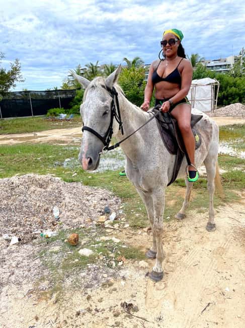 Montego Bay: Dunn's River Falls & Horseback Riding Adventure - Climbing Dunn’s River Falls