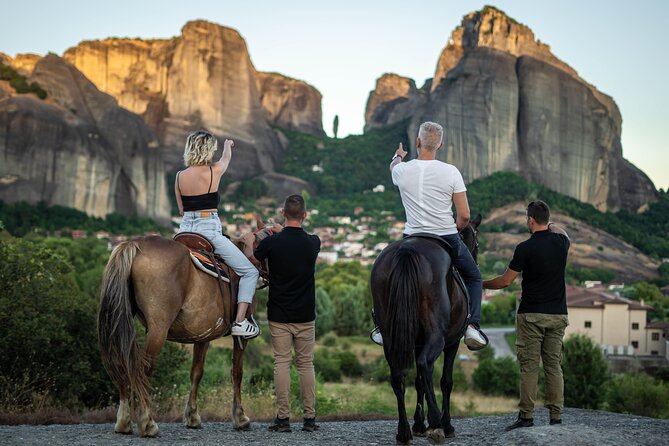 Mystical Sunset Horseback Ride in Meteora: 1-Hour Adventure - Riding through woods, water, and open views