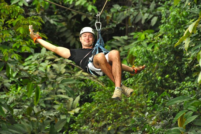 Ocean View Zip Line + Horseback Riding & Natural Pool Combo - The zipline starts with a tractor ride uphill