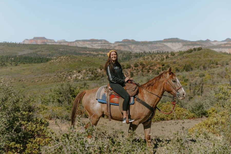 Orderville: Checkerboard Evening Shadow Horseback Ride - The route and its limits