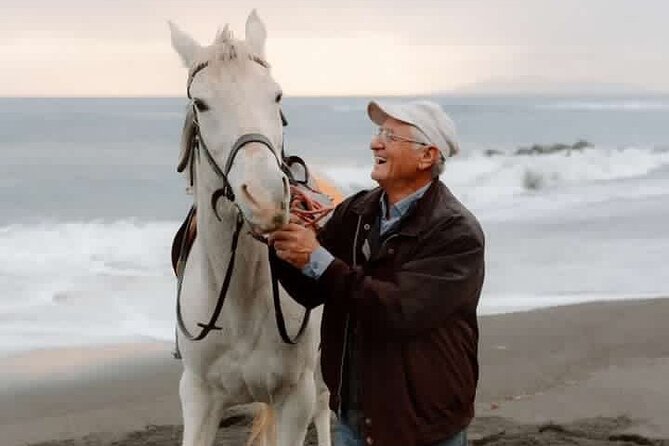 Premium Secluded Black Beach Horseback Riding Tour in Santorini - Riding from Karterados toward Monolithos Beach