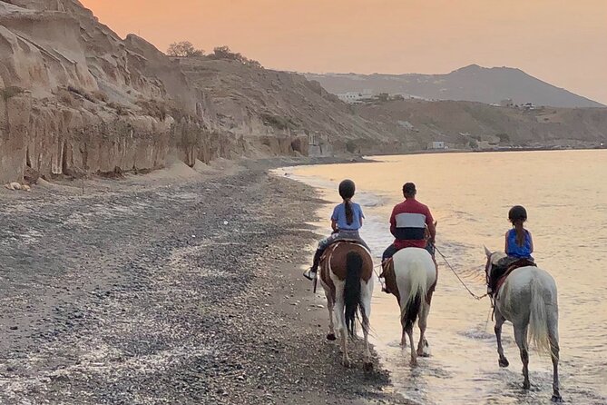Premium Secluded Black Beach Horseback Riding Tour in Santorini - The fishermen’s port below the wind-carved mountain