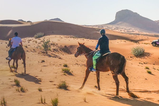 Private 4x4 Mleiha Desert Safari Horse Riding with Museum Visit - Your private 4x4 pickup from Dubai