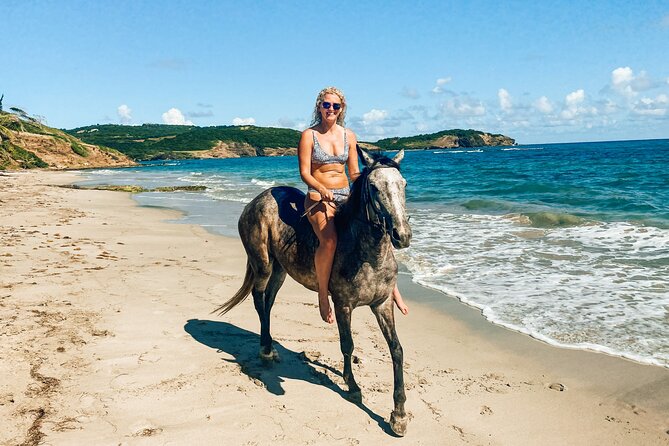 Private Beach Horseback Ride with Sandy Hoofs St. Lucia - Riding from the stables to St. Lucia’s northeast coast