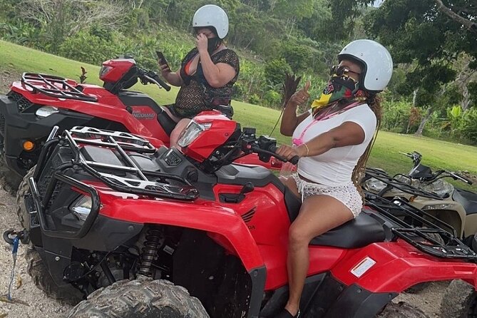 Private Horse Back Riding with ATV Combo. - The ATV run through Jamaica’s green hills