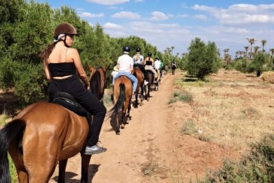 Private horseback ride in the Palmeraie of Marrakech